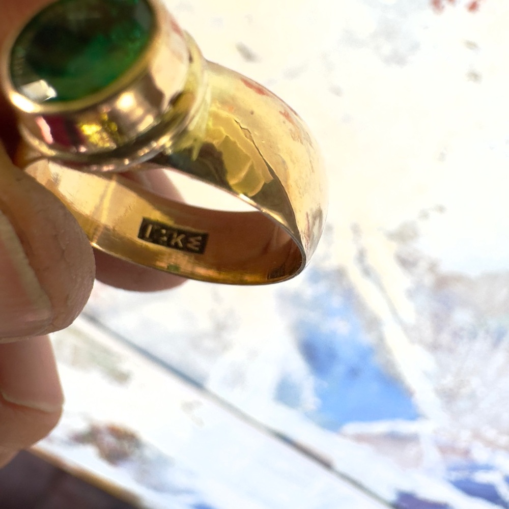 E.DeHaven - 14k Emerald Ring - Picture 6 of 8